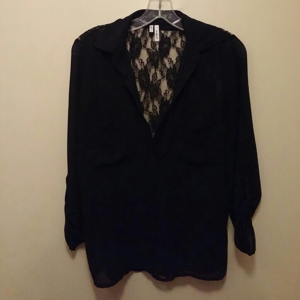 Lace dress shirt
